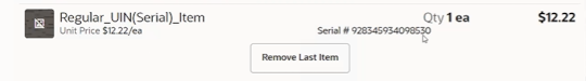 Serial Number Item Serial Number Item