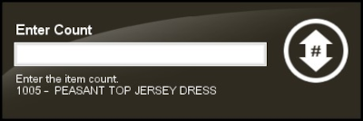 Shipping Maintenance Screen - Item Count Prompt