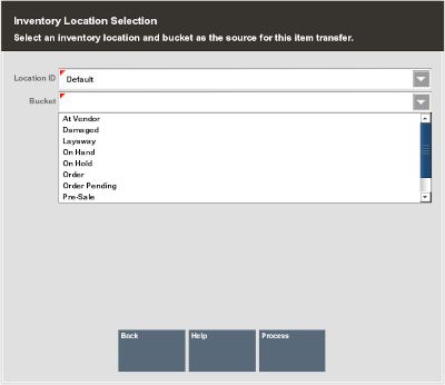 Source Location and Bucket Prompt
