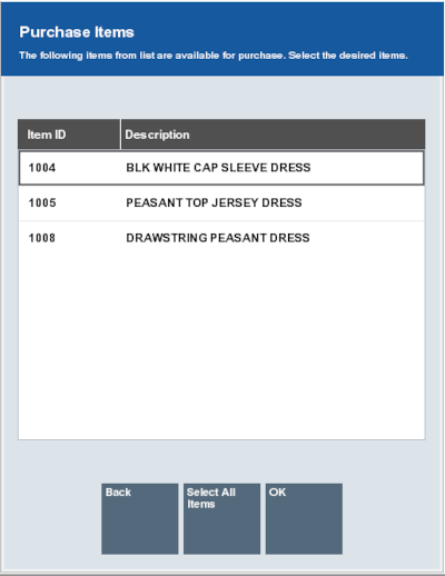 Purchase Items