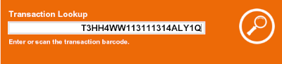 Transaction Lookup Prompt