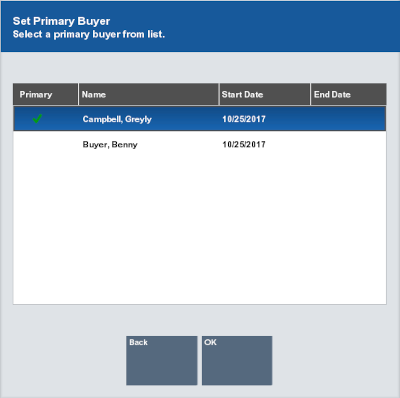 House Account Set Primary Buyer