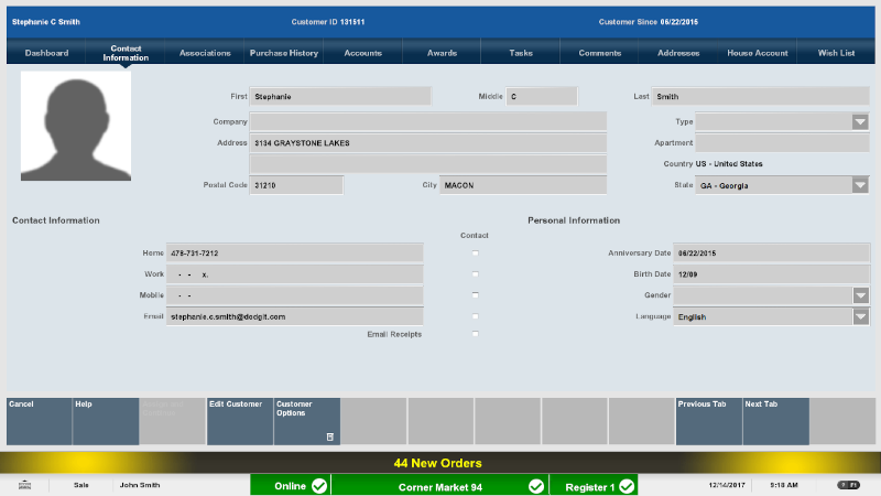 Customer Maintenance Touch-Screen Navigation Customer Maintenance Touch-Screen Navigation