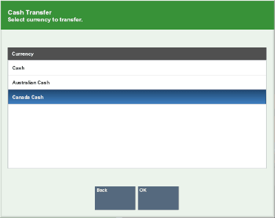 Cash Transfer Currency List