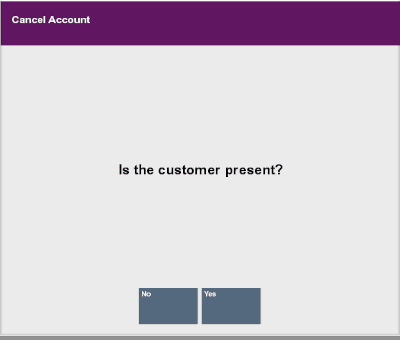 Customer Present Prompt Customer Present Prompt