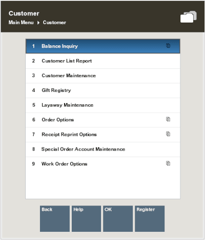 Customr Menu Customr Menu