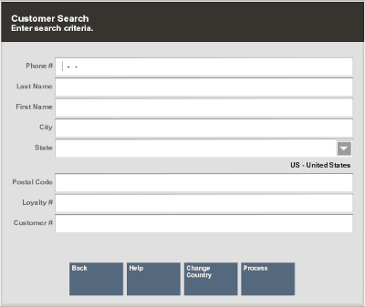Customer Search Customer Search