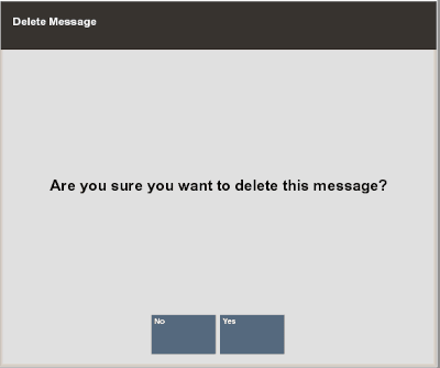 Delete Message Confirmation Prompt Delete Message Confirmation Prompt