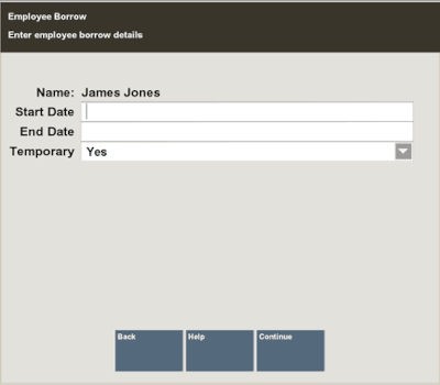 Employee Borrow Detail Form Employee Borrow Detail Form