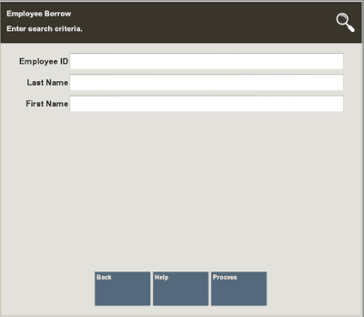 Employee Borrow Search Form Employee Borrow Search Form