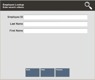 Employee Lookup Form Employee Lookup Form