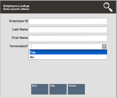 Employee Lookup Terminated Record Employee Lookup Terminated Record
