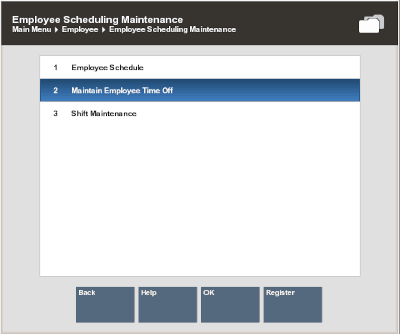 Employee Scheduling Time Off