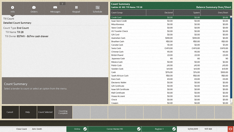 End Count Counting Complete End Count Counting Complete