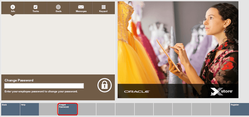 Forgot Password Menu Options Forgot Password Menu Options