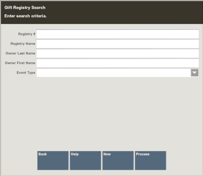 Gift Registry Search Prompt Gift Registry Search Prompt