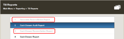 Example for option grayed out Example for option grayed out