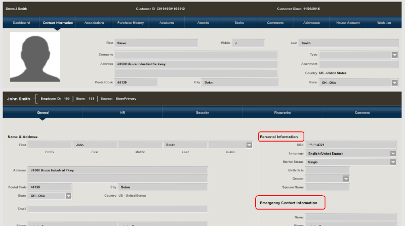Info Area Contact Information Info Area Contact Information