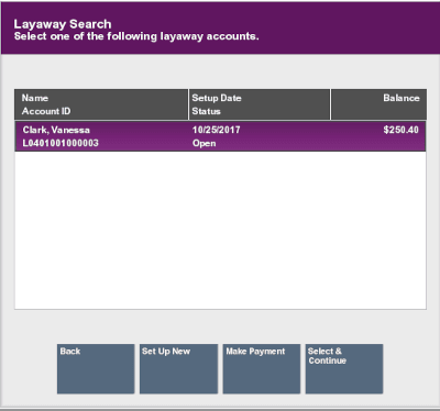 List of Customer's Layaway Accounts List of Customer's Layaway Accounts