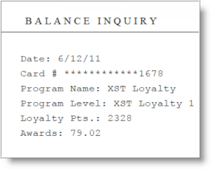Loyalty Card Example Loyalty Card Example