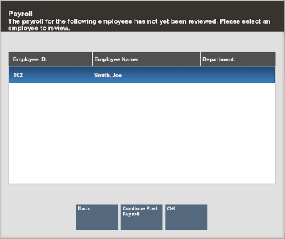 List of Non-reviewed Employee Payroll Records List of Non-reviewed Employee Payroll Records