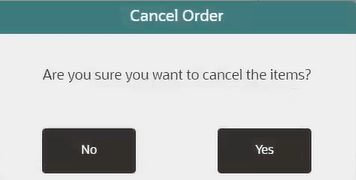 Cancel Order Confirmation Prompt Cancel Order Confirmation Prompt
