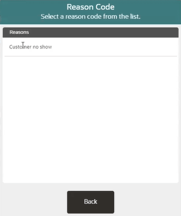 Cancel Order Reason Code Cancel Order Reason Code