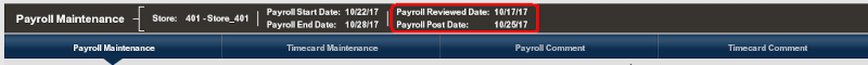 Payroll Posted Timestamp Payroll Posted Timestamp