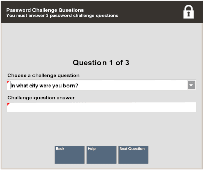 Password Challenge Questions Maintenance Password Challenge Questions Maintenance