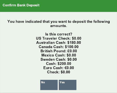 Confirm Safe Deposit Confirm Safe Deposit