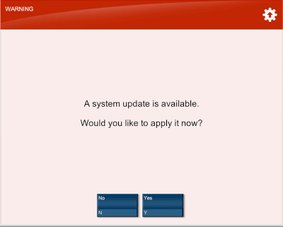 System Update Warning System Update Warning