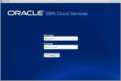 XBRi Login Screen XBRi Login Screen