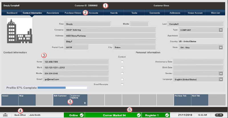 Screen Layout Areas Screen Layout Areas