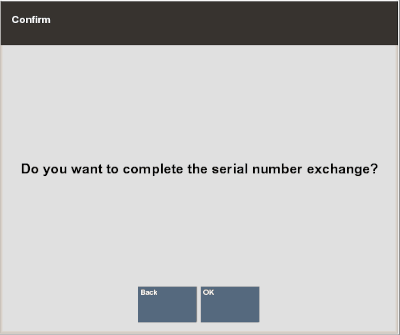 Complete Serial Number Exchange Prompt Complete Serial Number Exchange Prompt