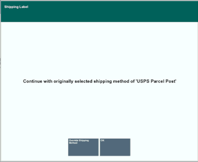 Shipping Label -Original Shipping Method Prompt Shipping Label -Original Shipping Method Prompt