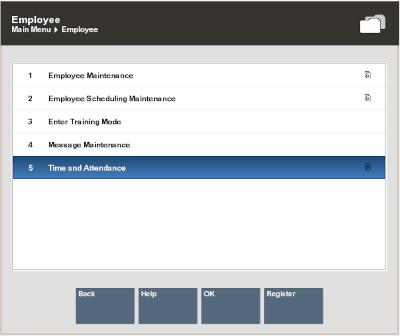 Time and Attendance Option Time and Attendance Option