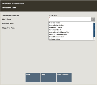 Timecard Maintenance Form Timecard Maintenance Form