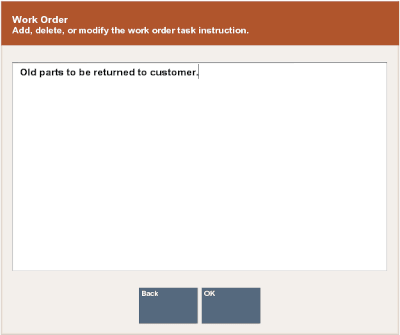 Work Order Task Instruction Form
