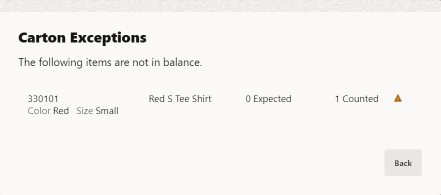 Exceptions List Exceptions List