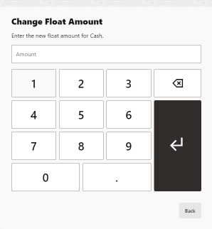 New Float Amount Prompt