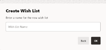 Create Wish List
