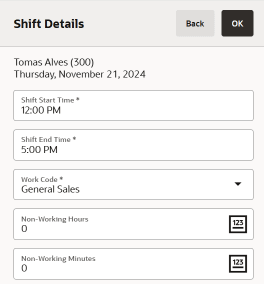 Associate Scheduling Data Form