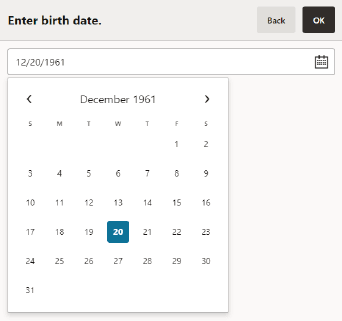 Check Birth Date Prompt Check Birth Date Prompt