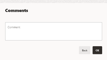 Line Item Comments Entry Form