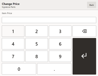 Enter Price Prompt