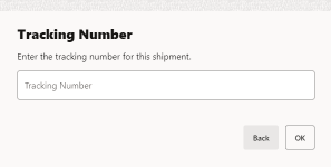 Tracking Number Prompt