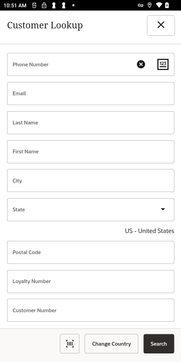 Customer Lookup - Handheld