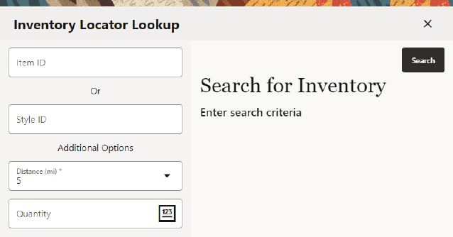 Inventory Locator Lookup