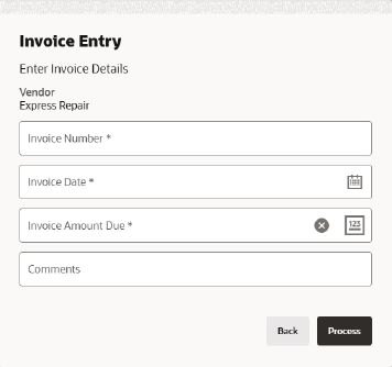 Invoice Entry Invoice Entry