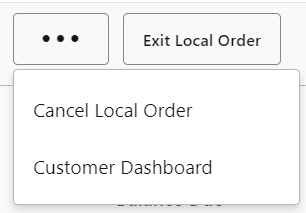 Local Inventory Order Context Menu